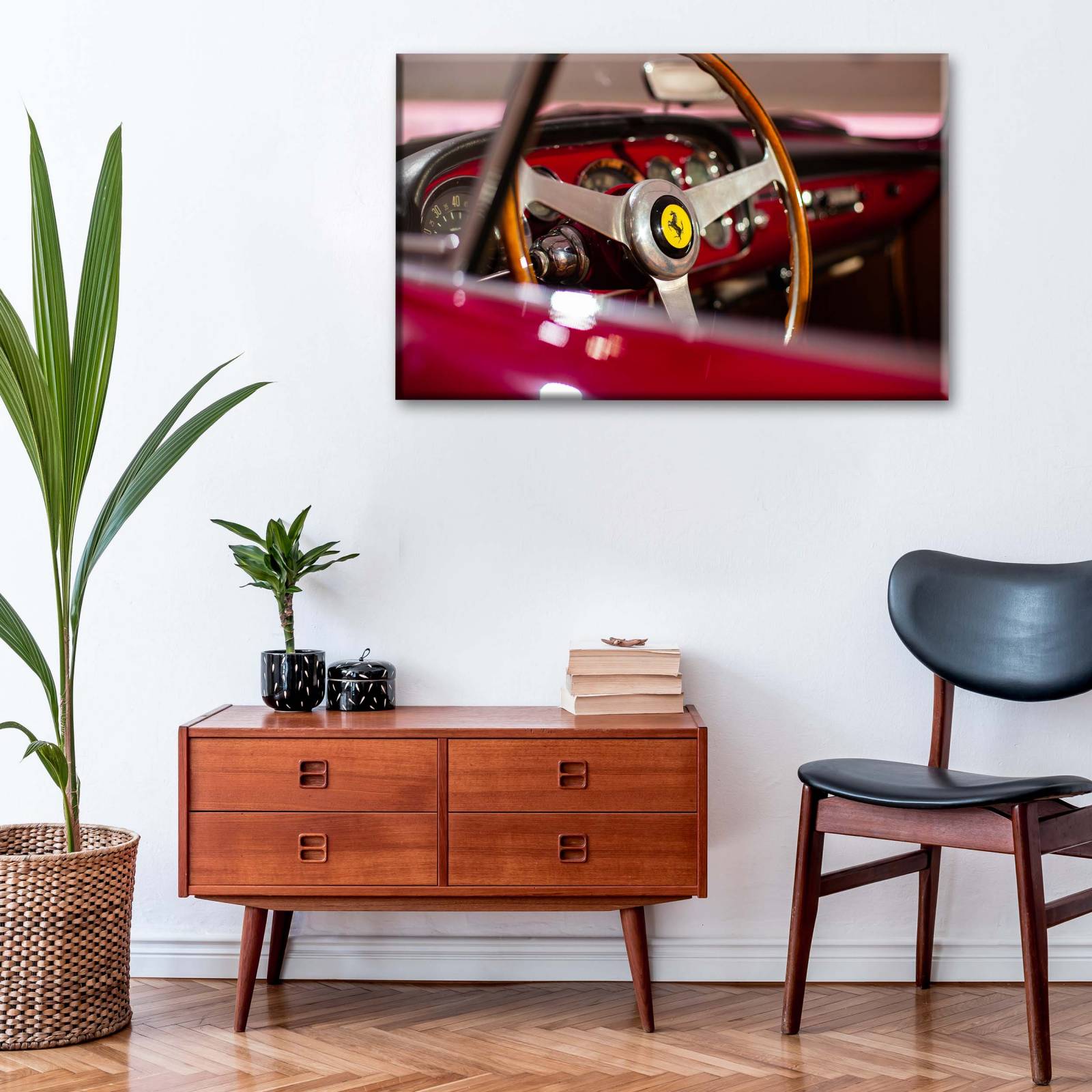 Cuadro Decorativo Canvas Tablero Ferrari clásico 45x30