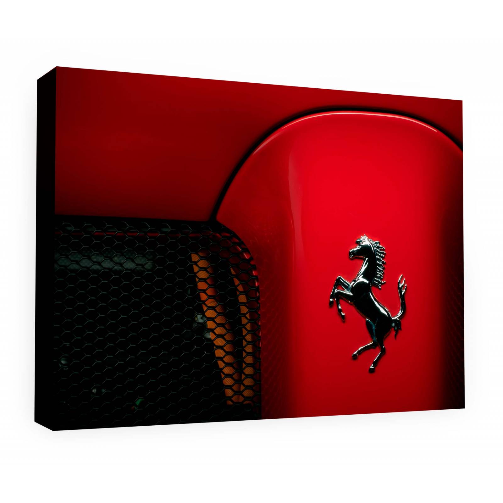 Cuadro Decorativo Canvas Close up Ferrari logo 180x120