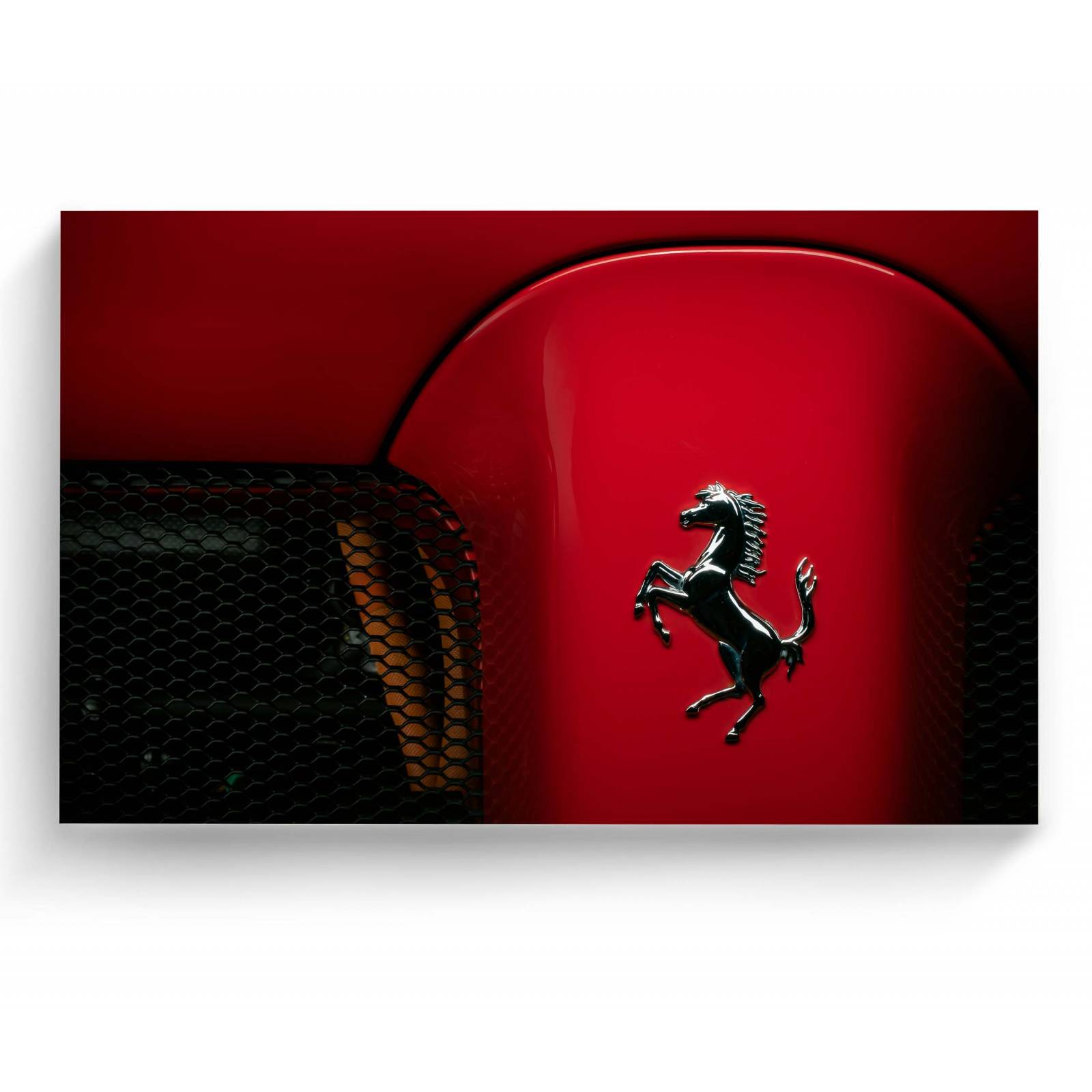 Cuadro Decorativo Canvas Close up Ferrari logo 180x120