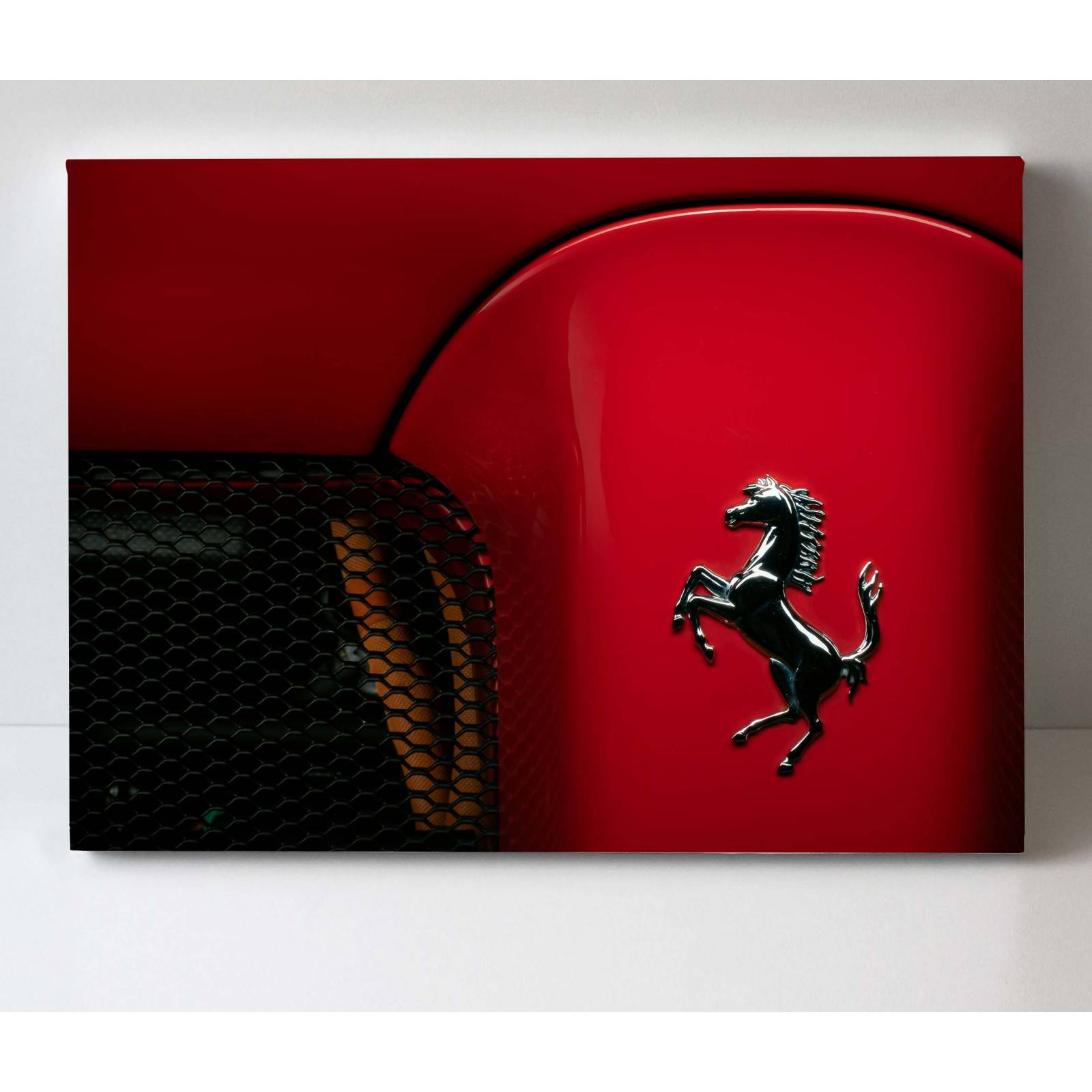 Cuadro Decorativo Canvas Close up Ferrari logo 180x120