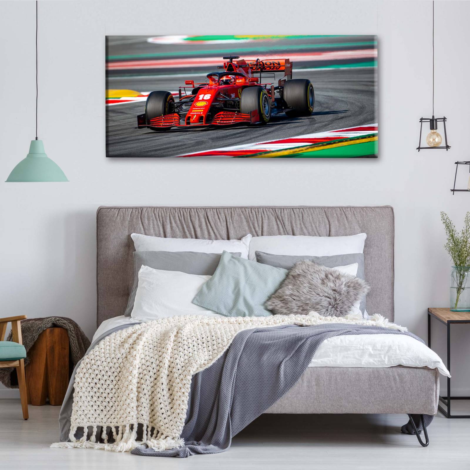 Cuadro Decorativo Canvas Scuderia Ferrari F1 100x50