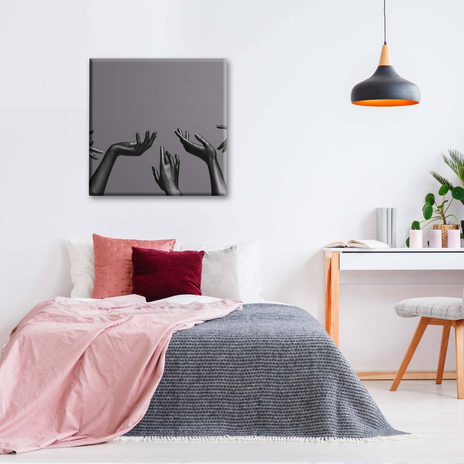 Cuadro Decorativo Canvas Manos femeninas 130x130