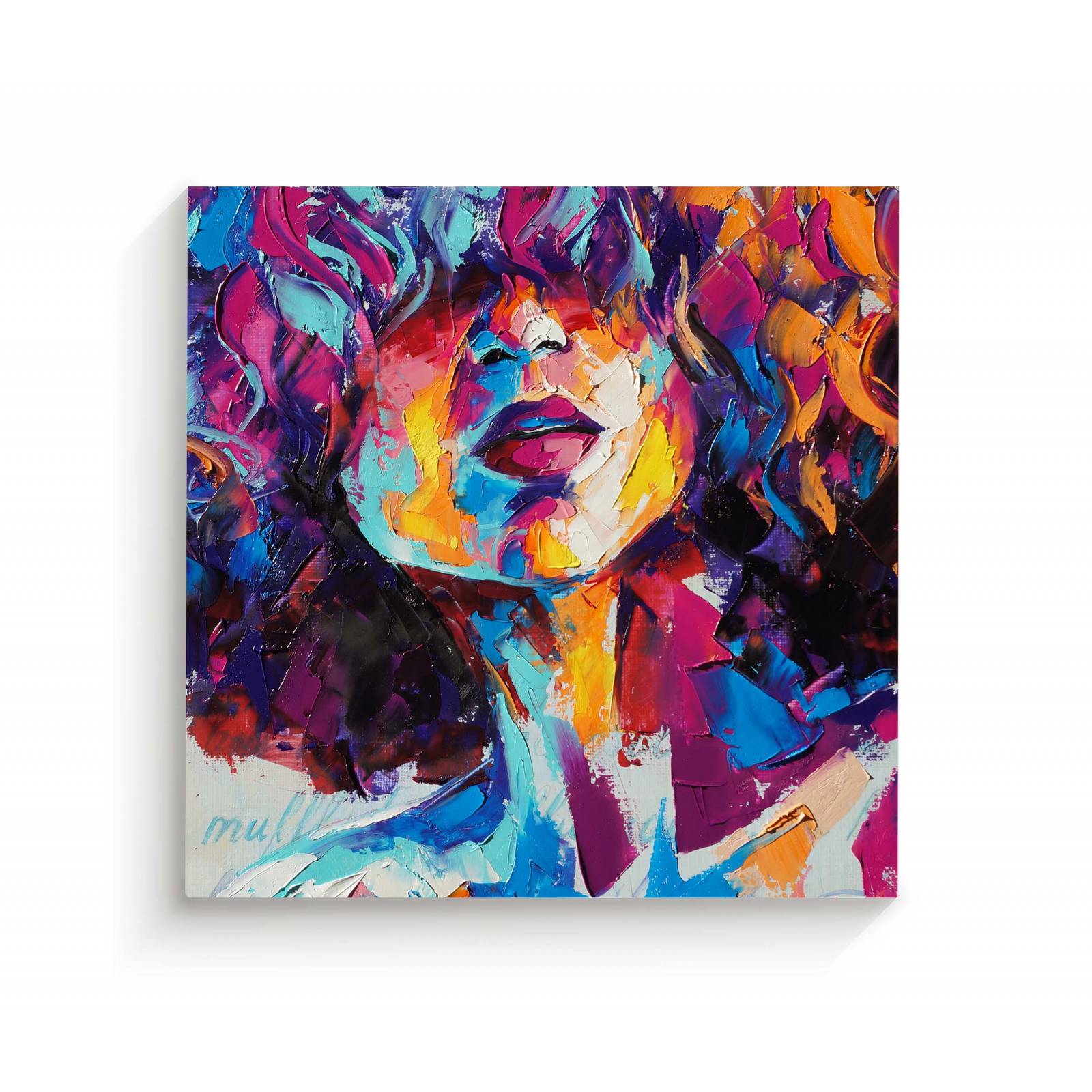 Cuadro Decorativo Canvas Retrato conceptual niña 30x30