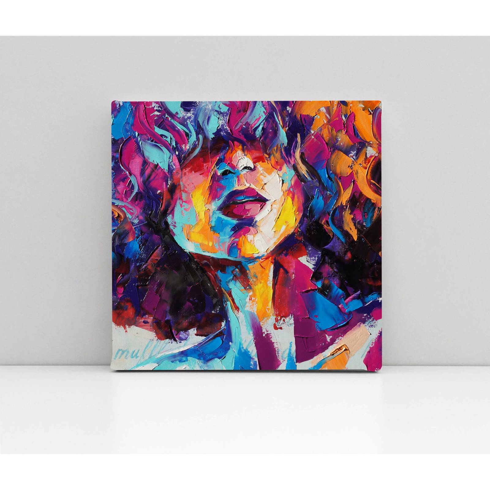 Cuadro Decorativo Canvas Retrato conceptual niña 30x30