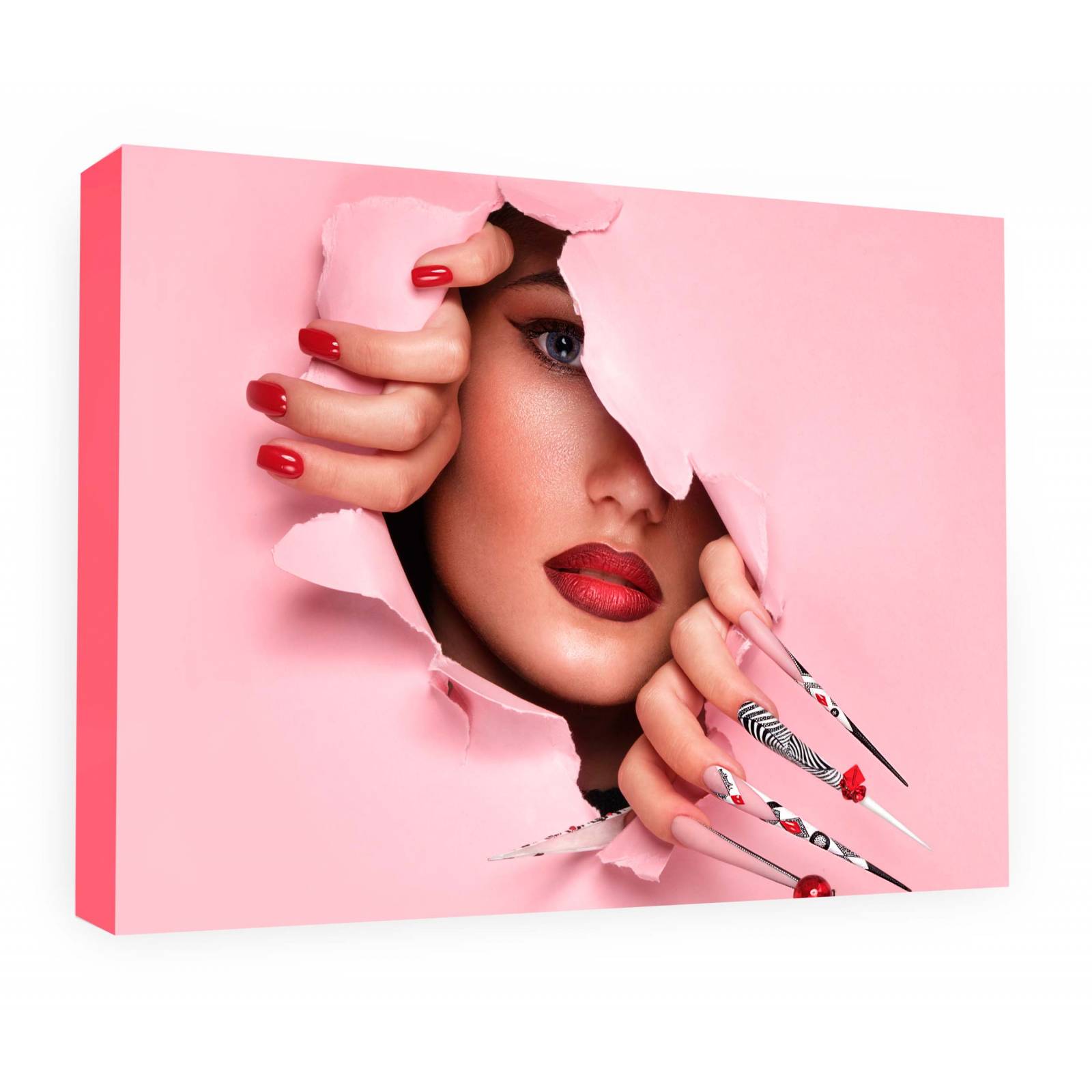 Cuadro Decorativo Canvas Maquillaje Artístico 45x30