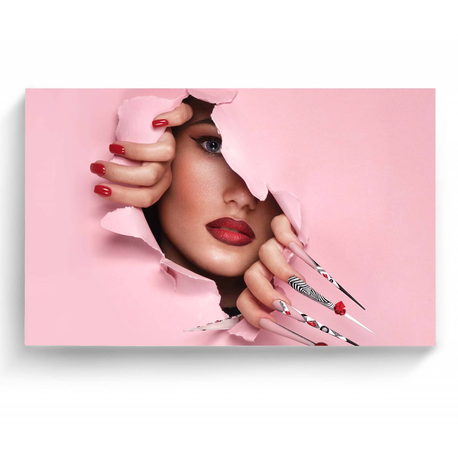 Cuadro Decorativo Canvas Maquillaje Artístico 45x30