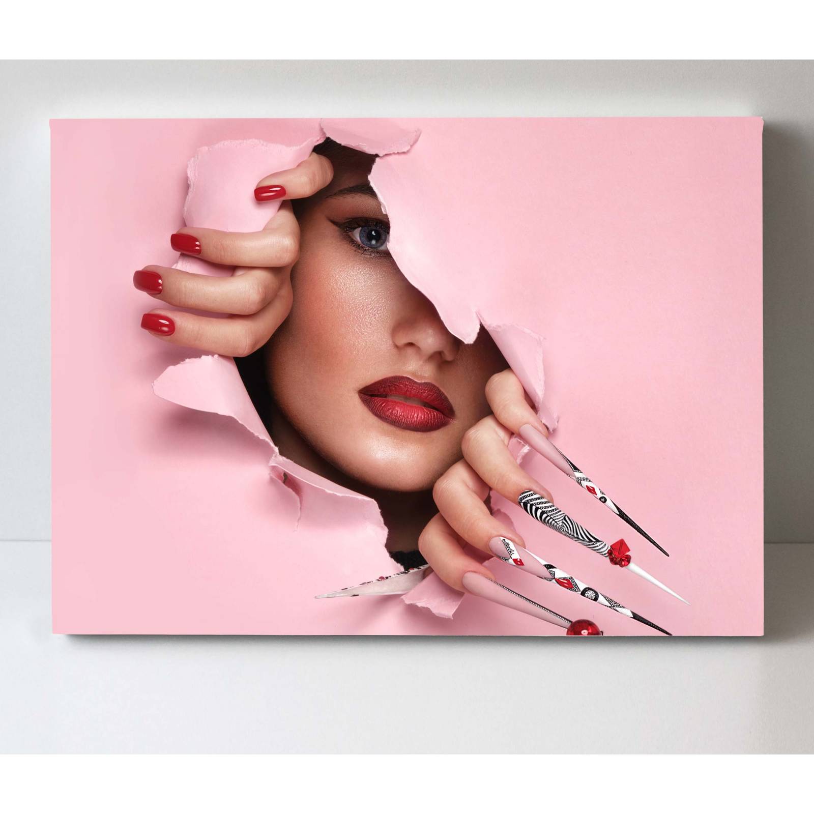 Cuadro Decorativo Canvas Maquillaje Artístico 45x30