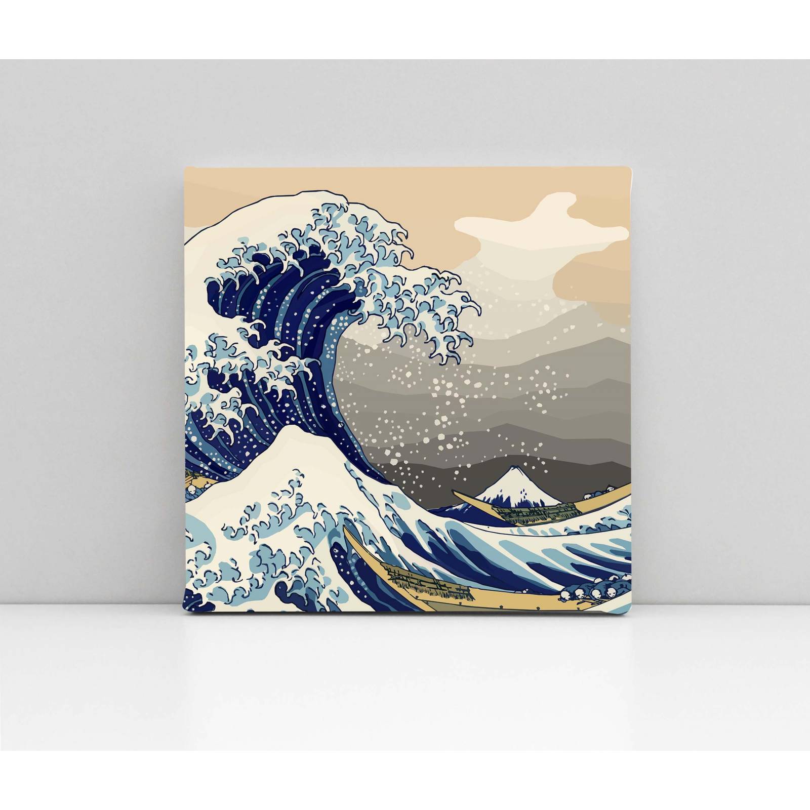 Cuadro Decorativo Canvas La gran ola de Kanagawa 130x130