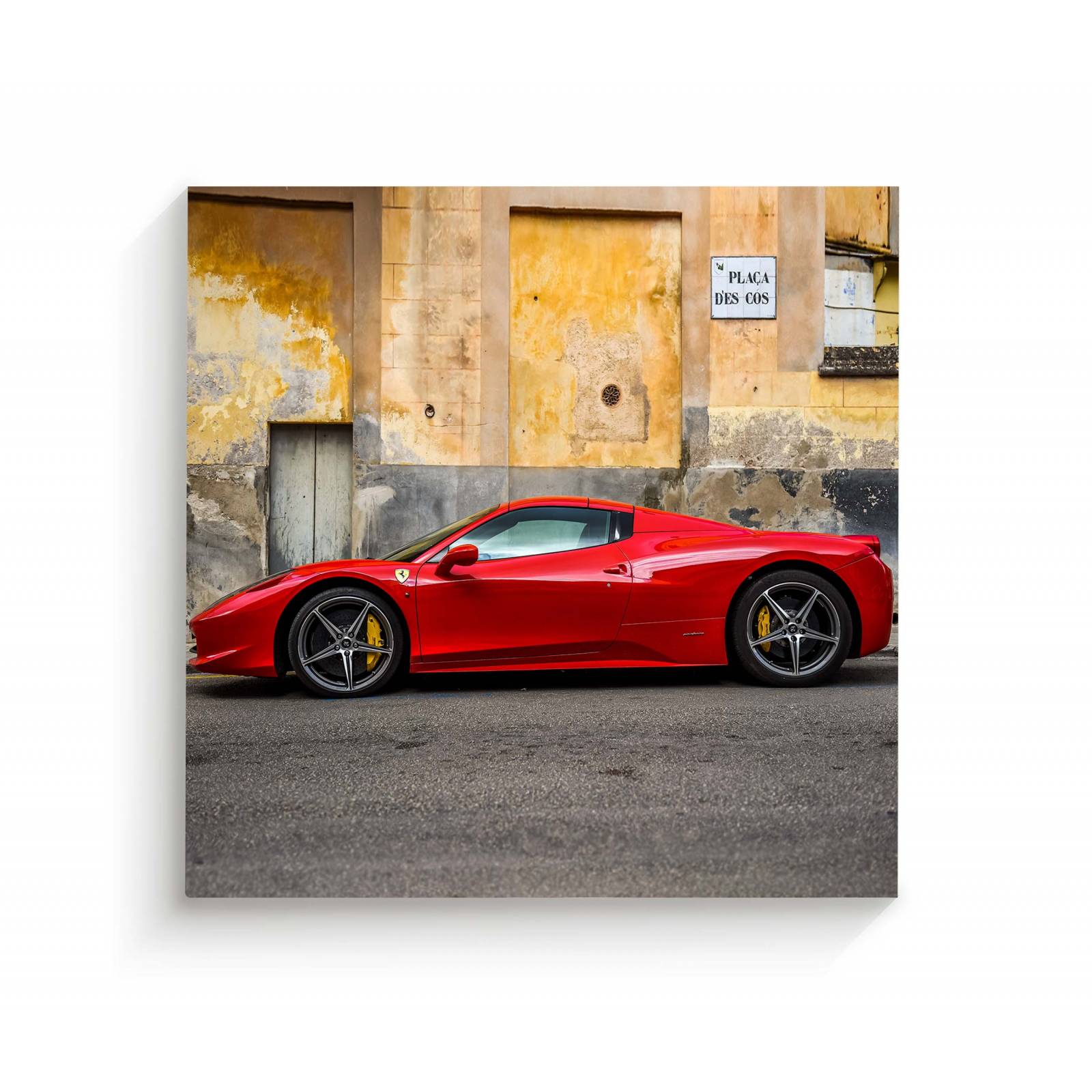 Cuadro Decorativo Canvas Ferrari 488 en Mallorca 70x70