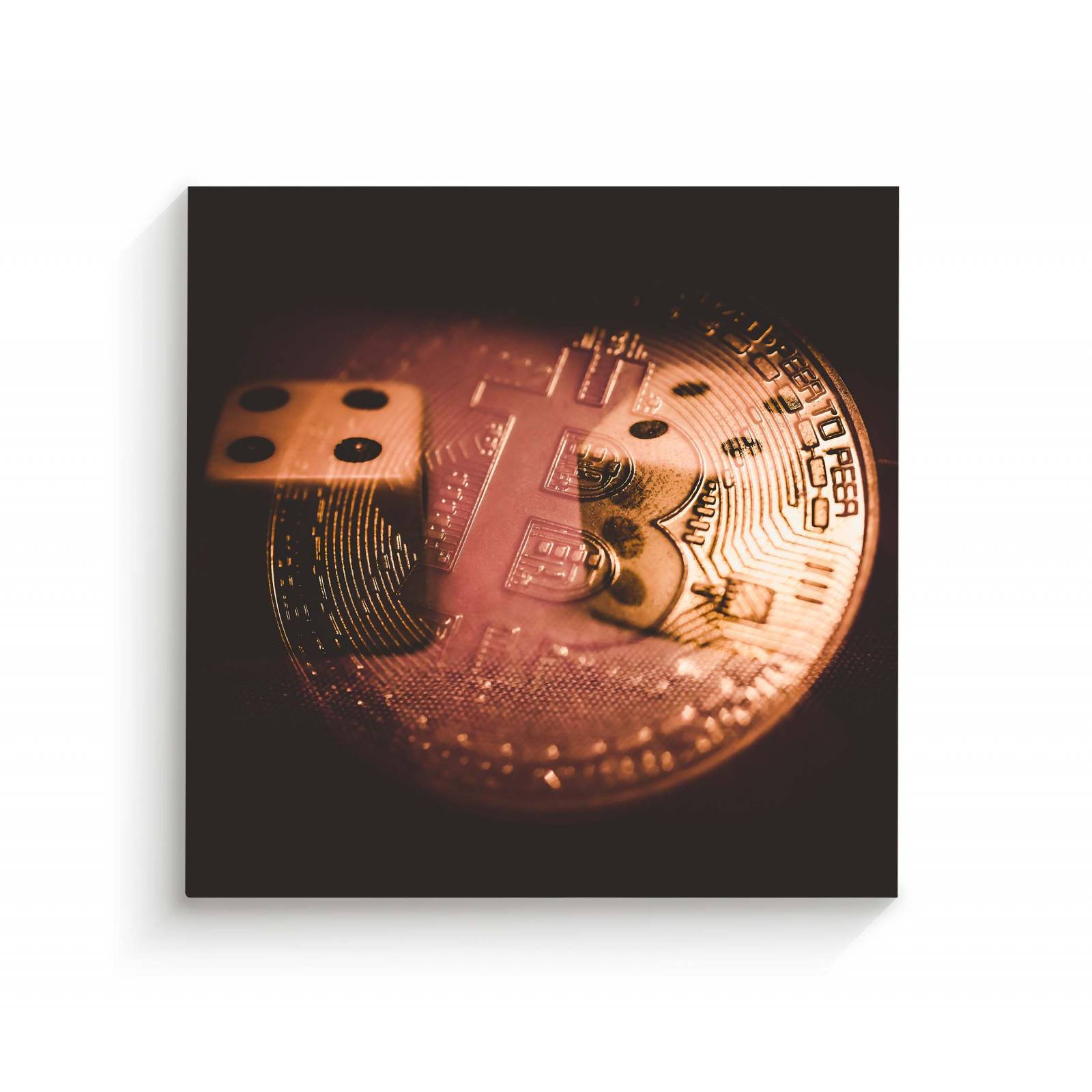 Cuadro Decorativo Canvas Bitcoin trade 50x50