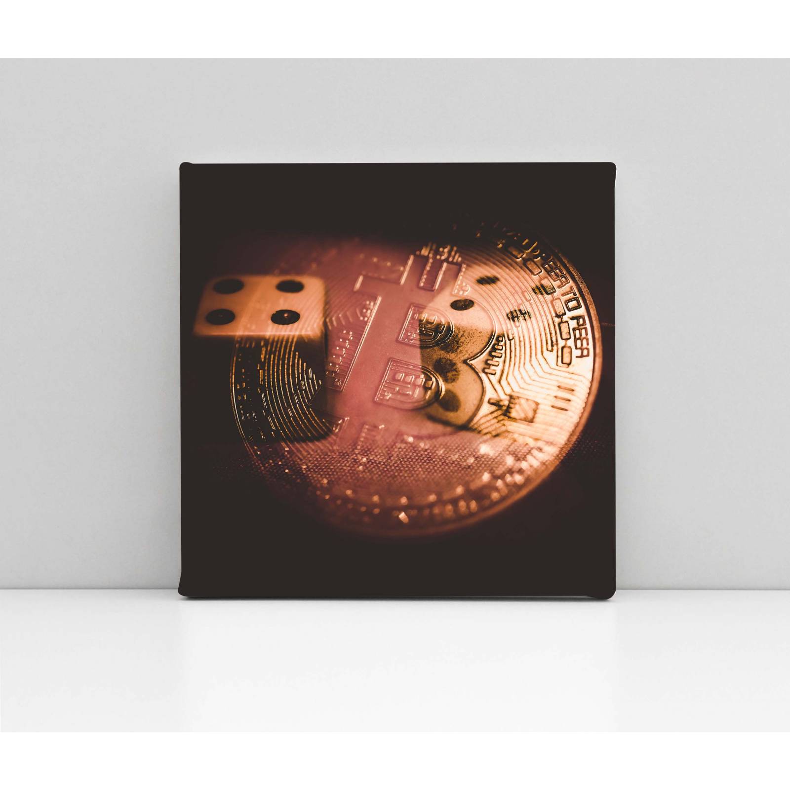 Cuadro Decorativo Canvas Bitcoin trade 50x50