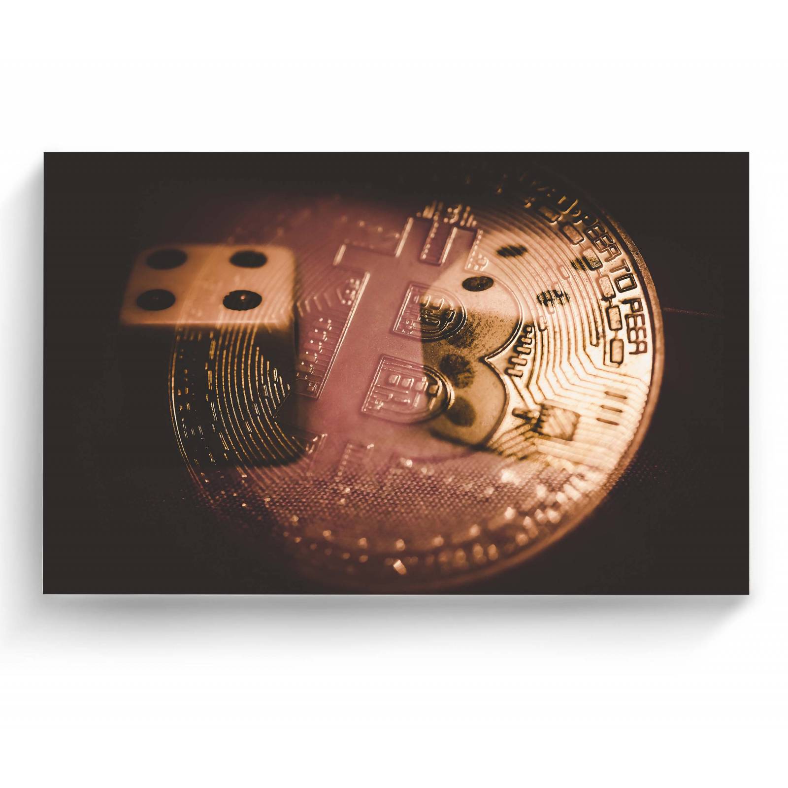 Cuadro Decorativo Canvas Bitcoin trade 135x90