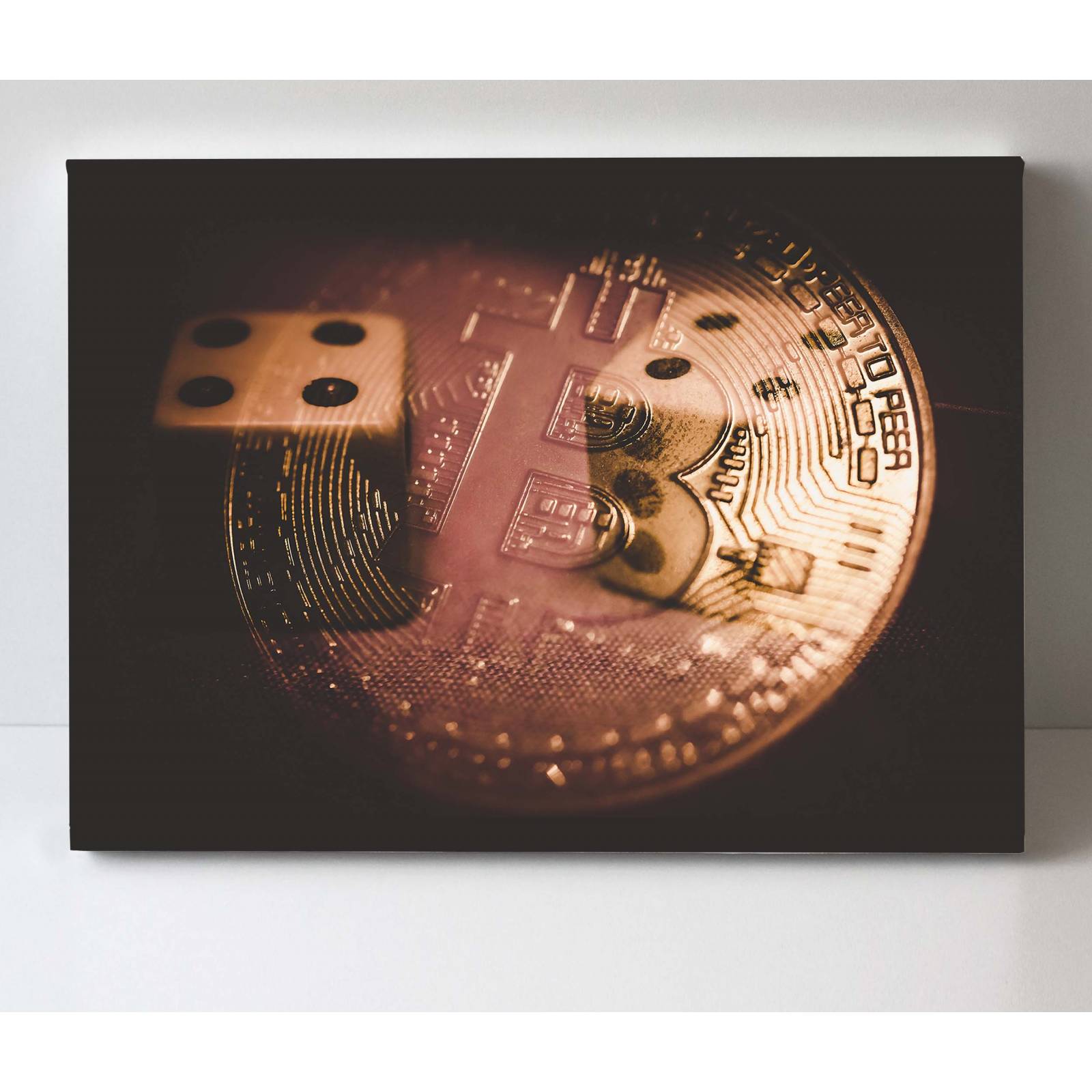 Cuadro Decorativo Canvas Bitcoin trade 135x90