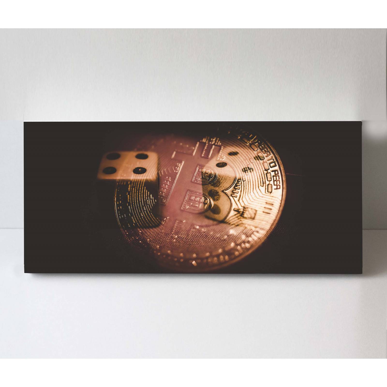 Cuadro Decorativo Canvas Bitcoin trade 200x100