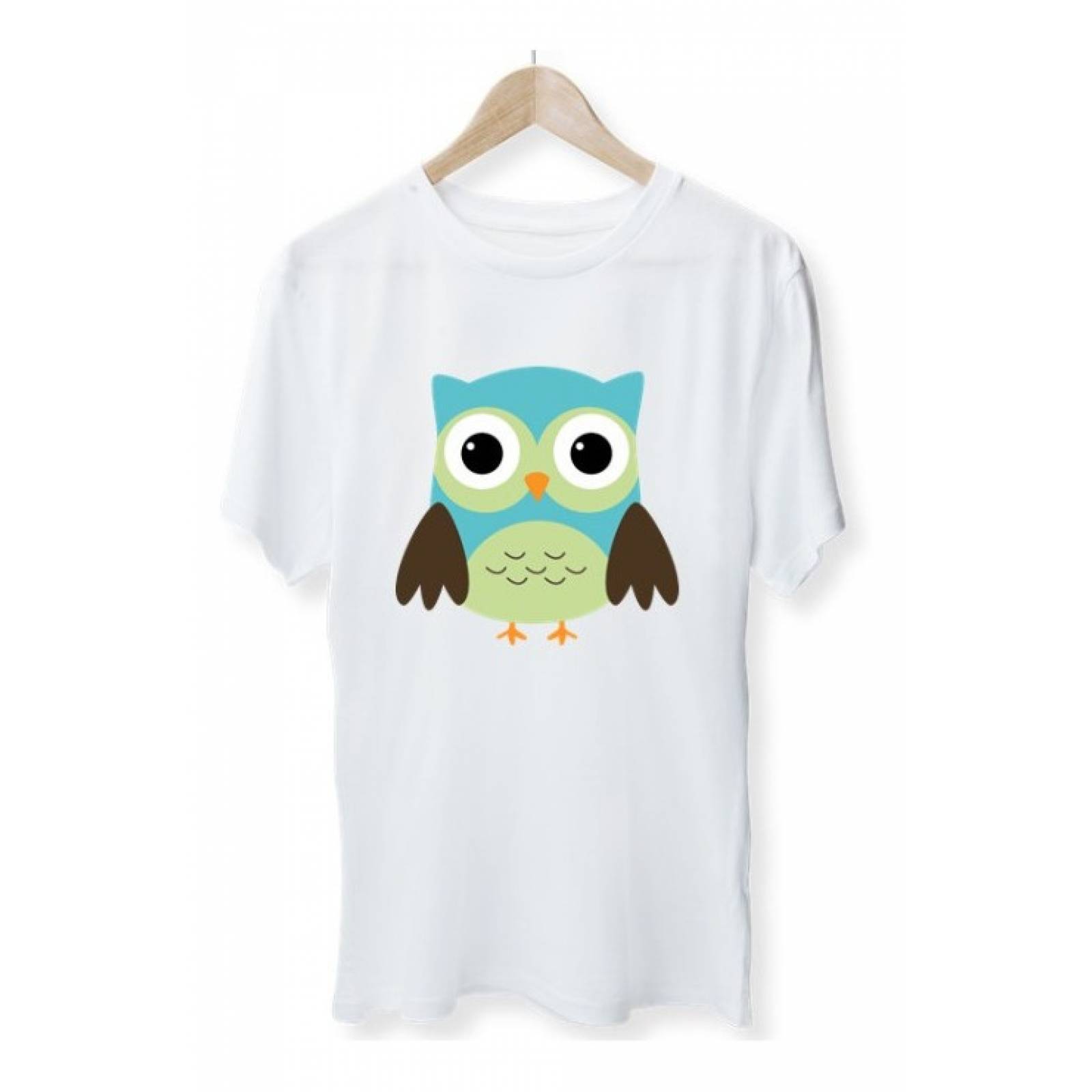 PLAYERA ANIMAL BUHO AZUL