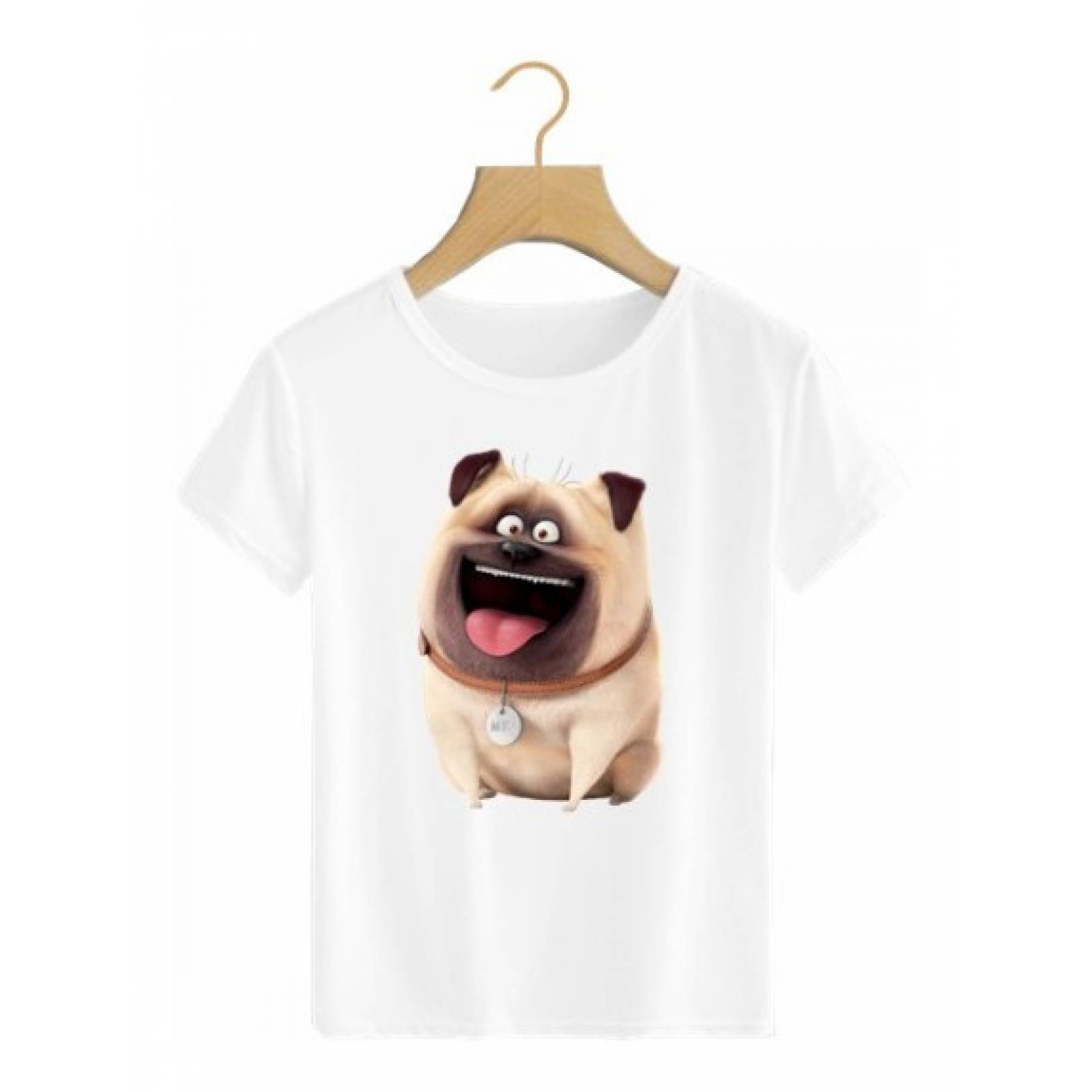 PLAYERA ANIMAL PERRO PUG MEL