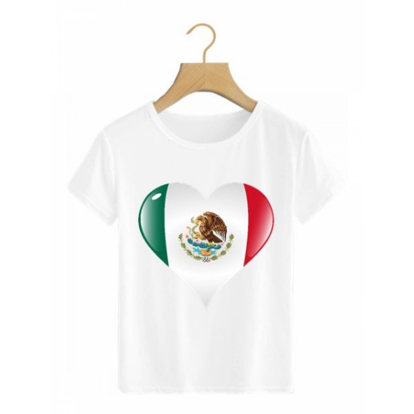 PLAYERA CORAZON MEXICO