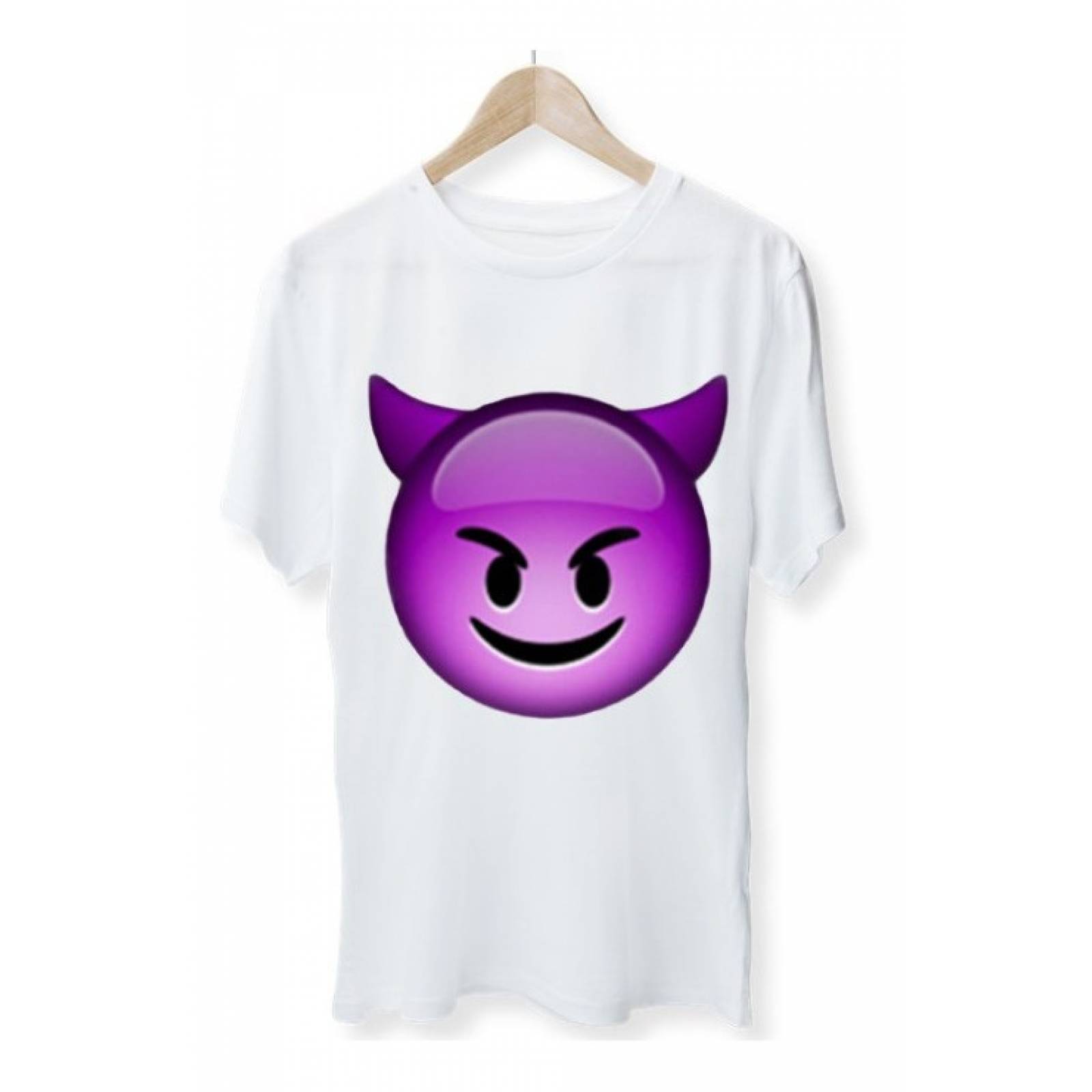 PLAYERA EMOJI DIABLO MORADO
