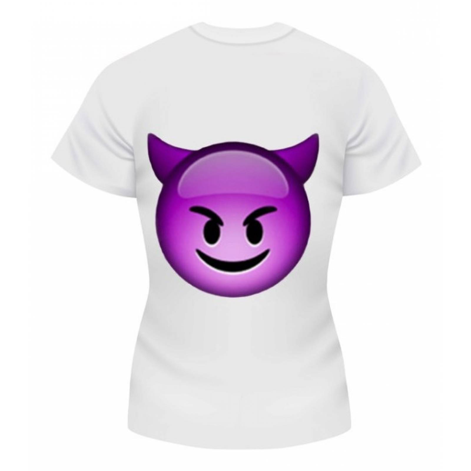 PLAYERA EMOJI DIABLO MORADO
