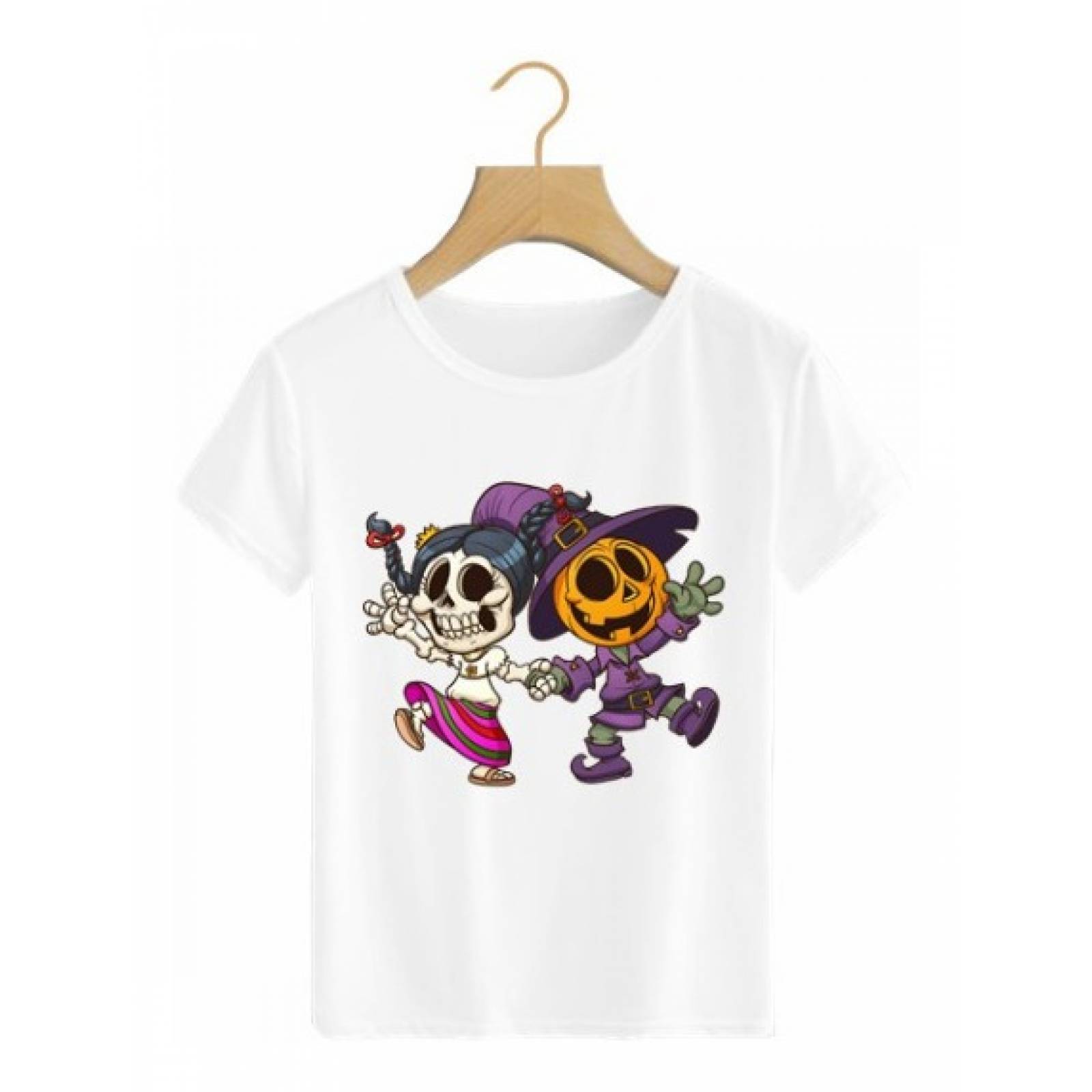 PLAYERA HALLOWEEN DIA DE MUERTOS PAREJA
