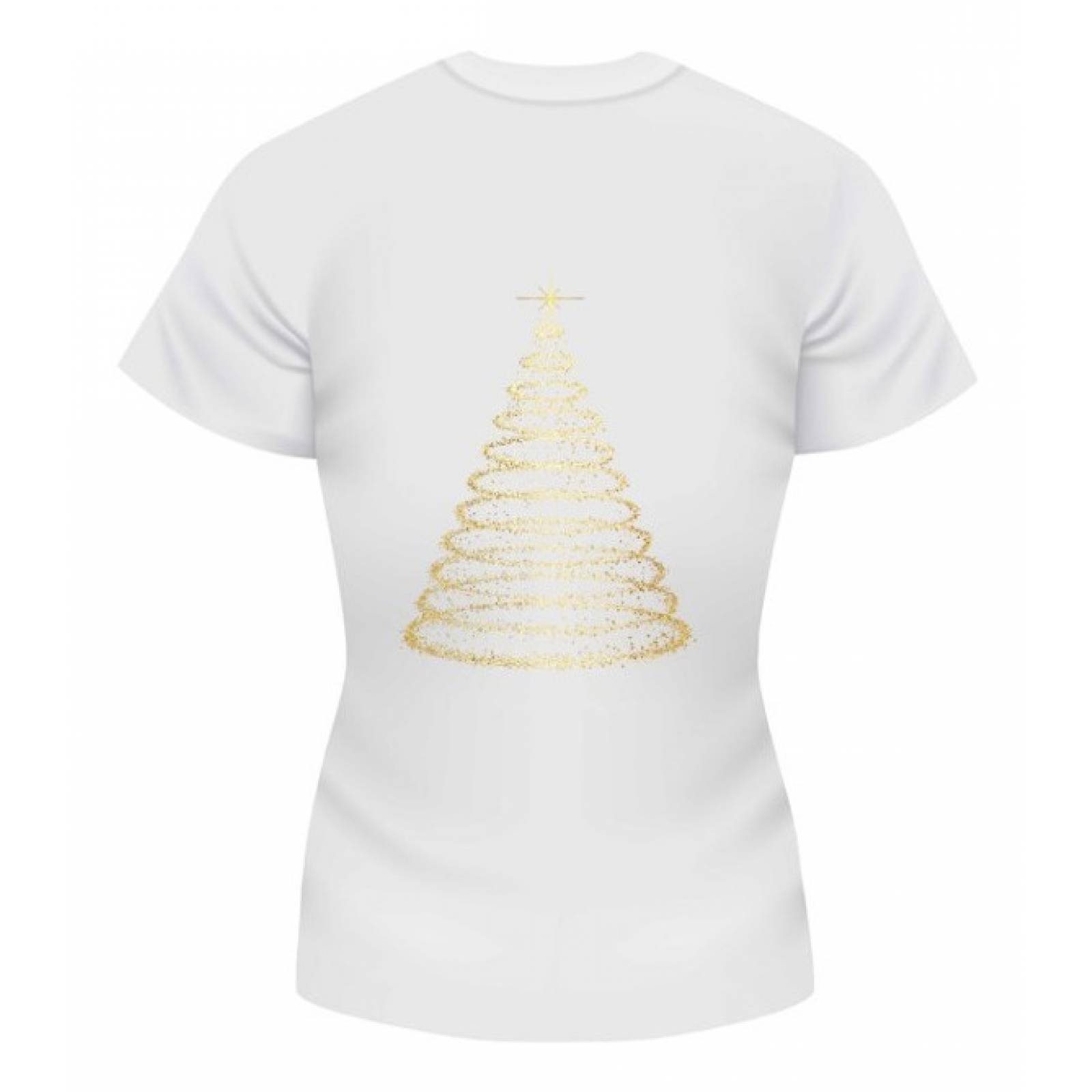 PLAYERA NAVIDAD ARBOL DORADO
