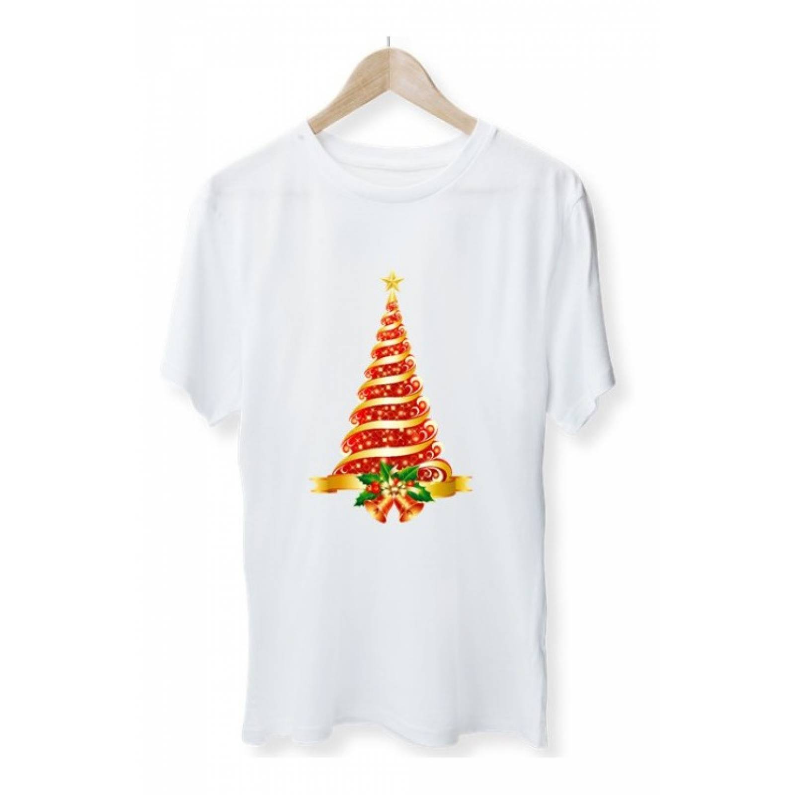 PLAYERA NAVIDAD PINO ARBOL ROJO