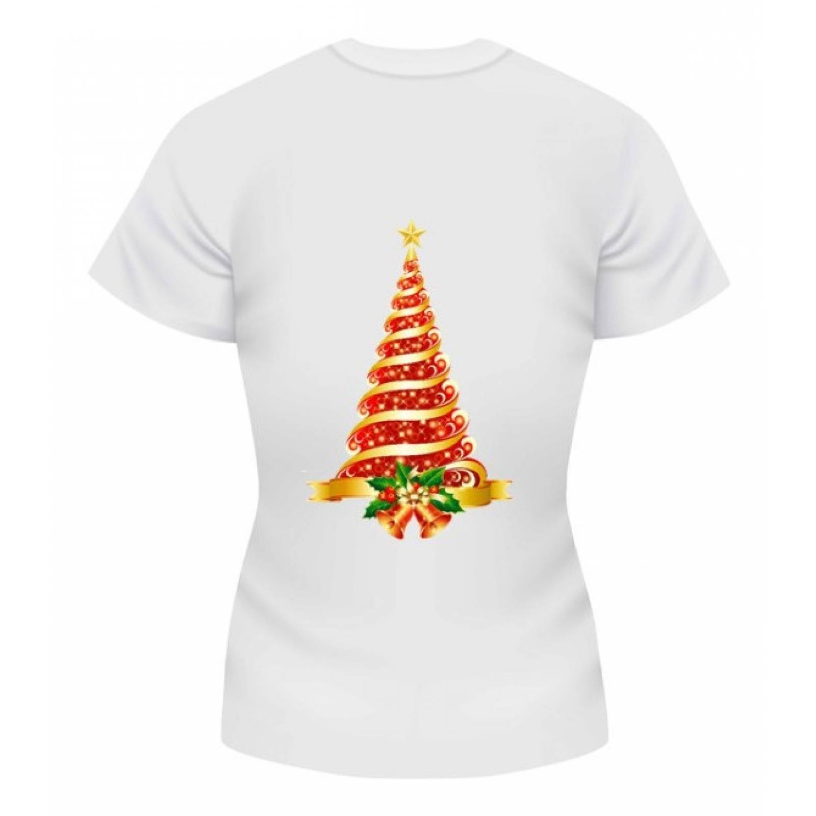 PLAYERA NAVIDAD PINO ARBOL ROJO
