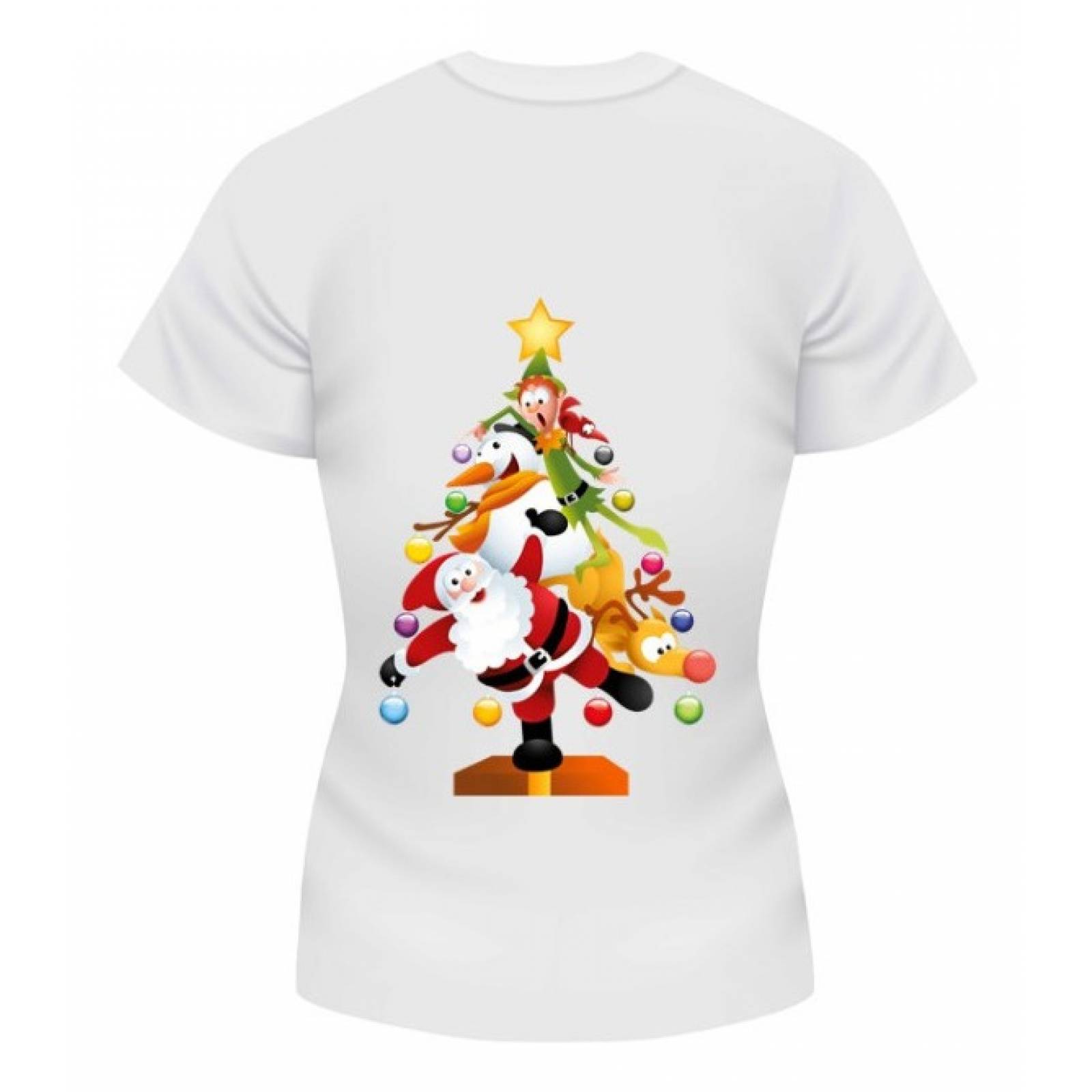 PLAYERA NAVIDAD PINO SANTA DUENDE