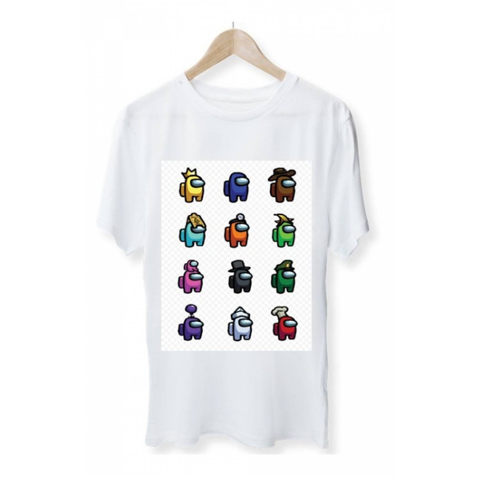 PLAYERA PERSONAJE AMONG US MASACARA HUESOS