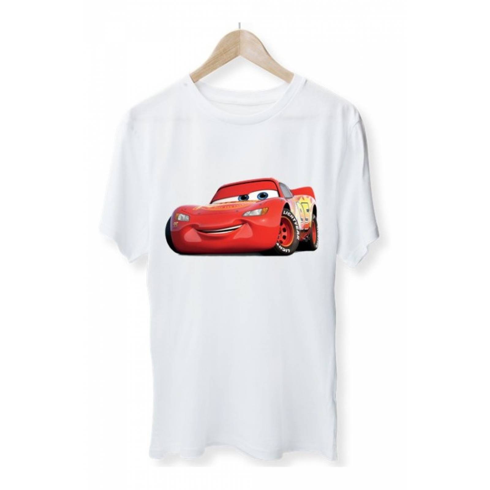 PLAYERA PERSONAJE CARS RAYO MC QUEEN AUTO