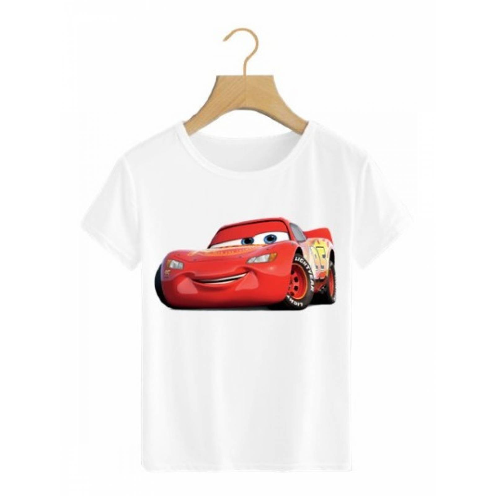 PLAYERA PERSONAJE CARS RAYO MC QUEEN AUTO