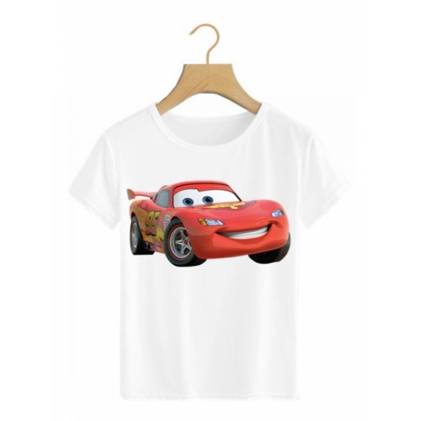 PLAYERA PERSONAJE CARS RAYO MC QUEEN AUTO DEPORTIVO
