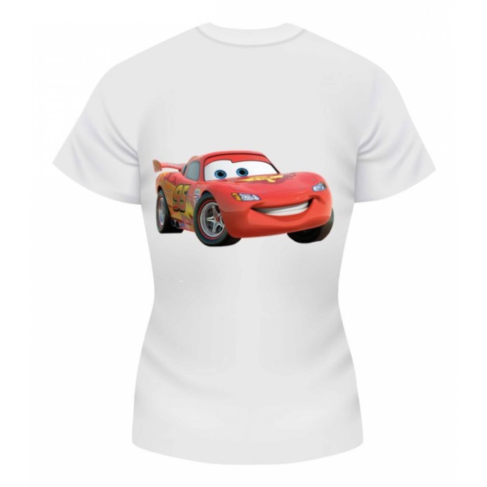 PLAYERA PERSONAJE CARS RAYO MC QUEEN AUTO DEPORTIVO