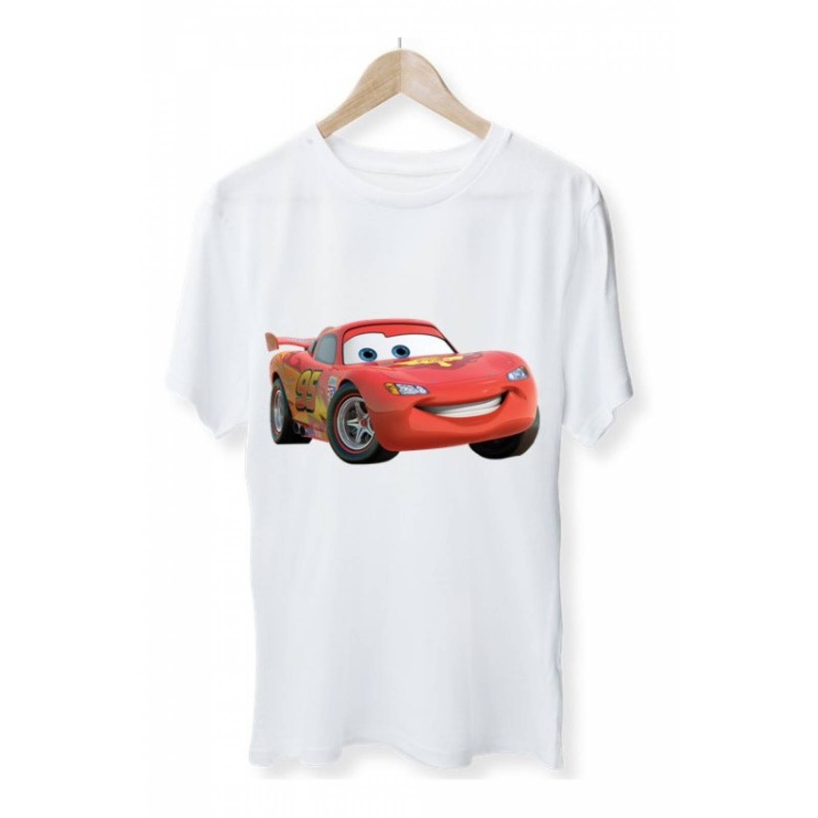 PLAYERA PERSONAJE CARS RAYO MC QUEEN AUTO DEPORTIVO