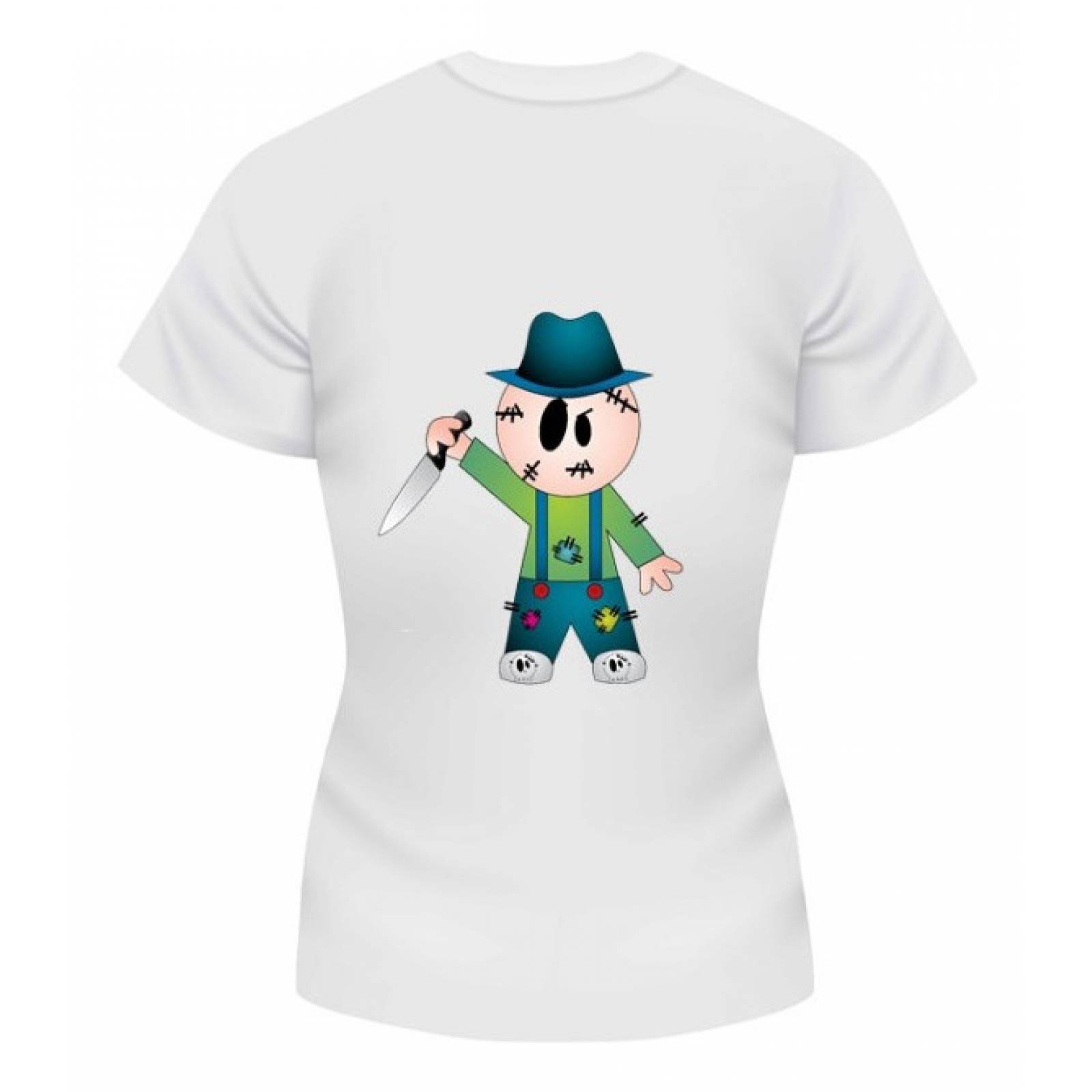 PLAYERA HALLOWEEN DIA DE MUERTOS BRUJA ESCOBA BOTAS BLANCA