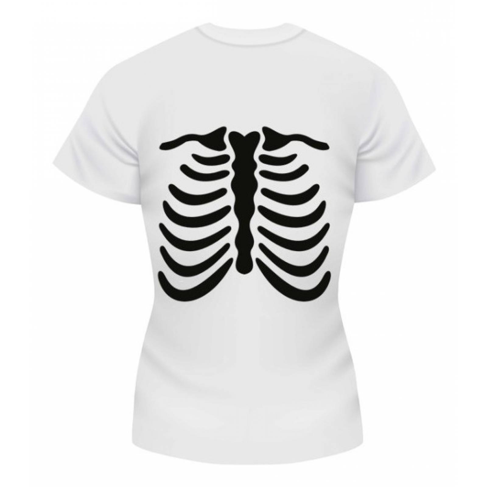 PLAYERA HALLOWEEN DIA DE MUERTOS ESQUELETO NEGRO BLANCA
