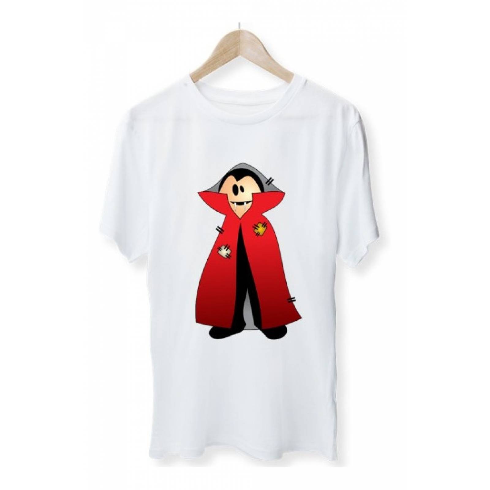 PLAYERA HALLOWEEN DIA DE MUERTOS VAMPIRO BLANCA