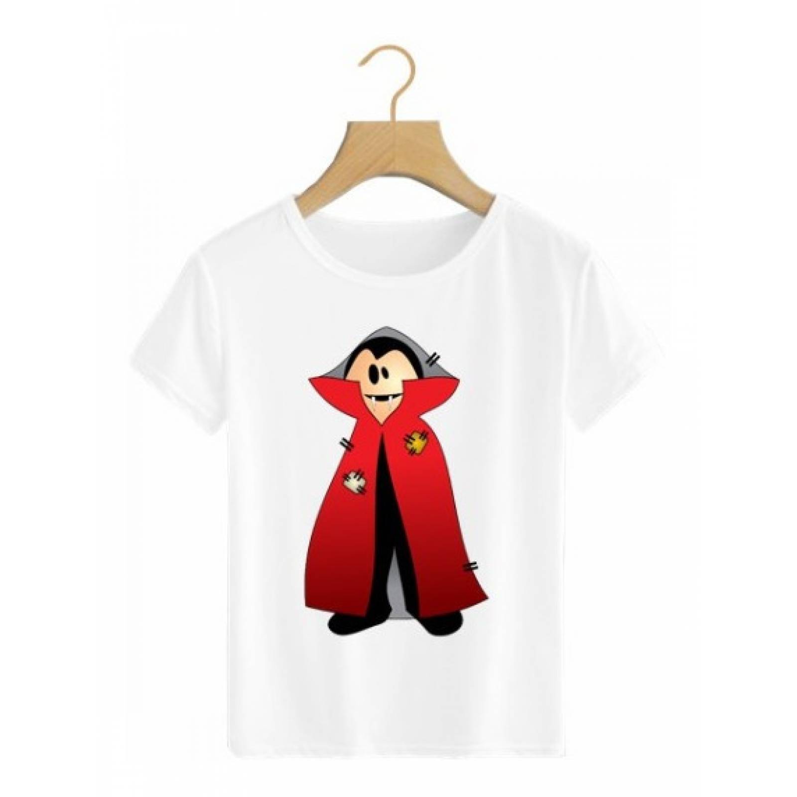 PLAYERA HALLOWEEN DIA DE MUERTOS VAMPIRO BLANCA