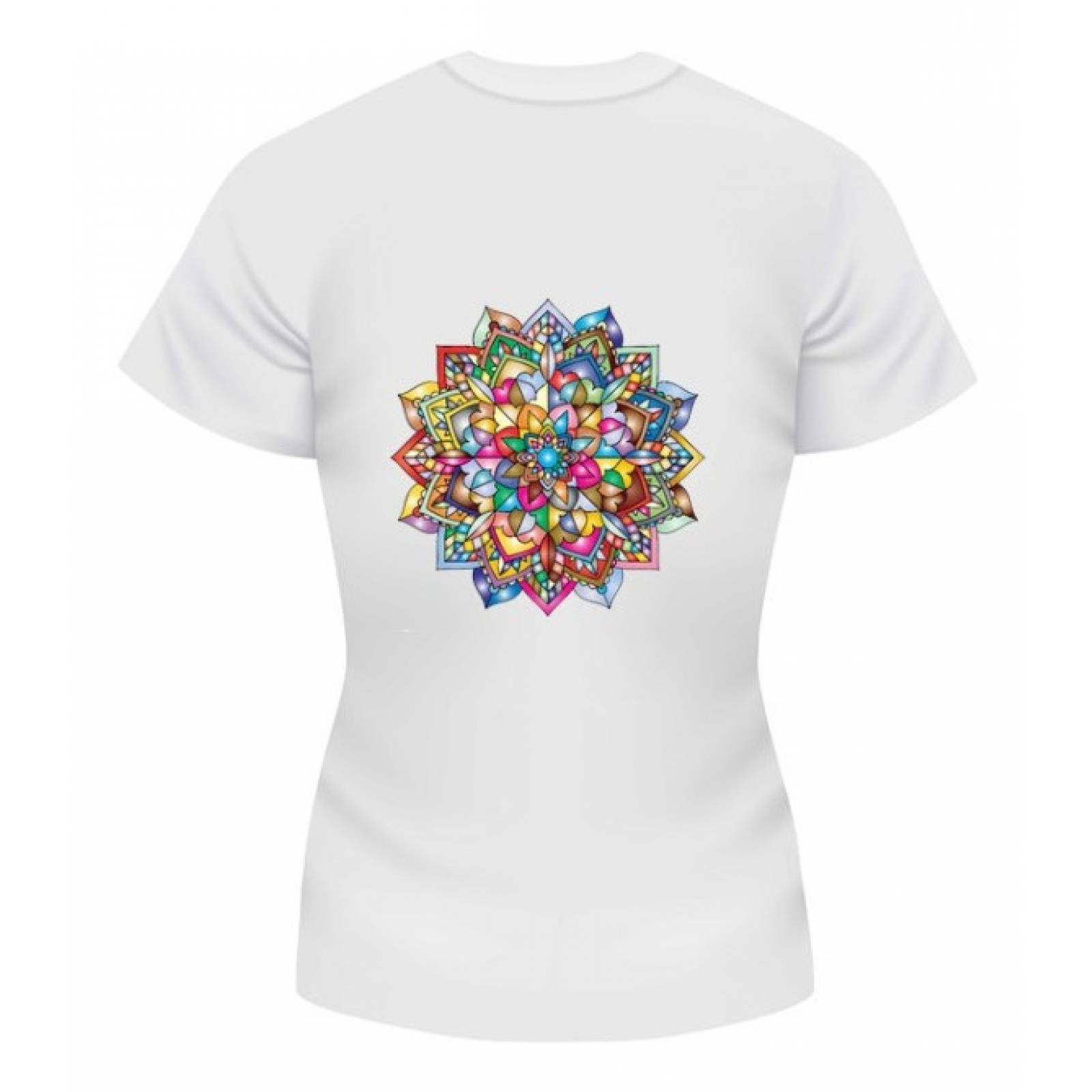 PLAYERA MANDALA BLANCA