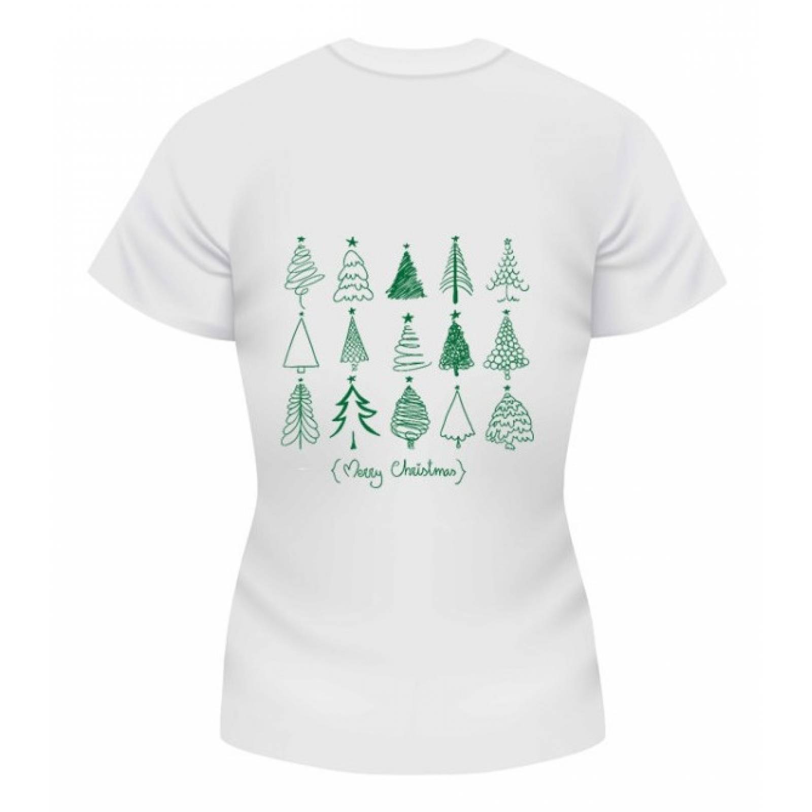 PLAYERA NAVIDAD 15 PINOS BLANCA