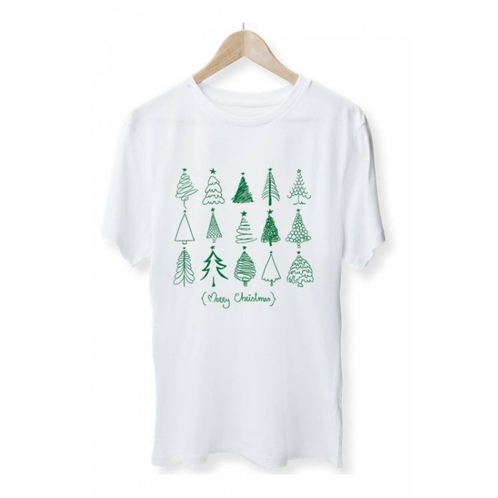 PLAYERA NAVIDAD 15 PINOS BLANCA