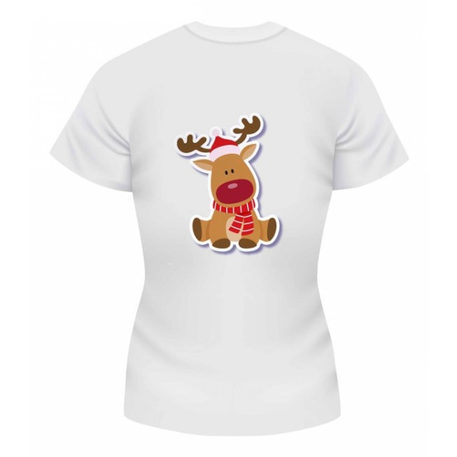 PLAYERA NAVIDAD RENO BLANCA