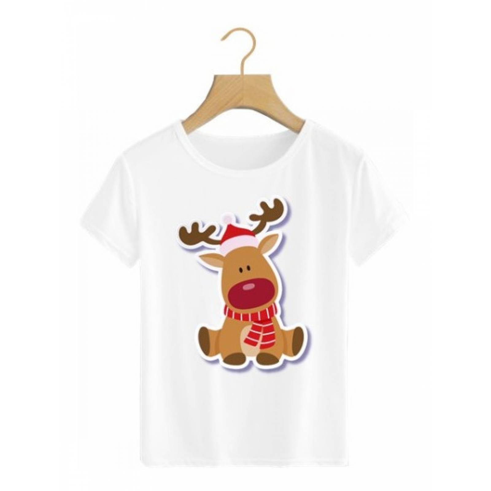 PLAYERA NAVIDAD RENO BLANCA
