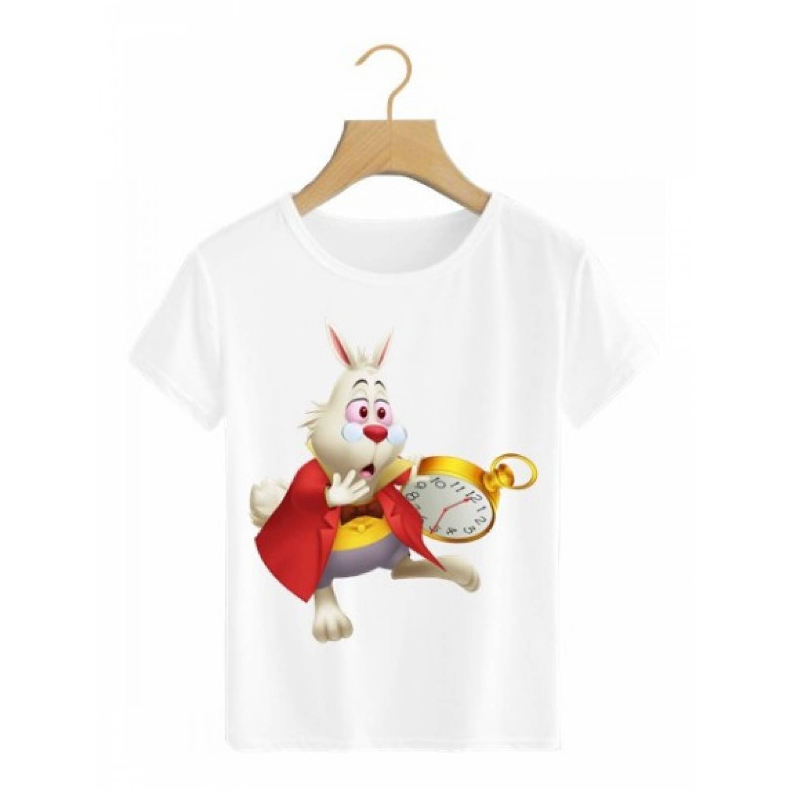 PLAYERA PERSONAJE ALICIA NIÑA BLANCA