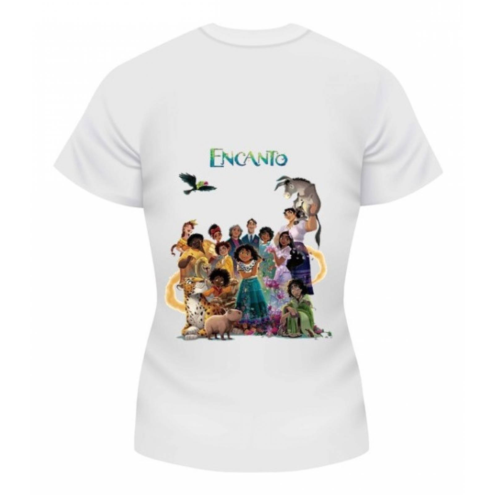 PLAYERA PERSONAJE FRIDA FLORES BLANCA