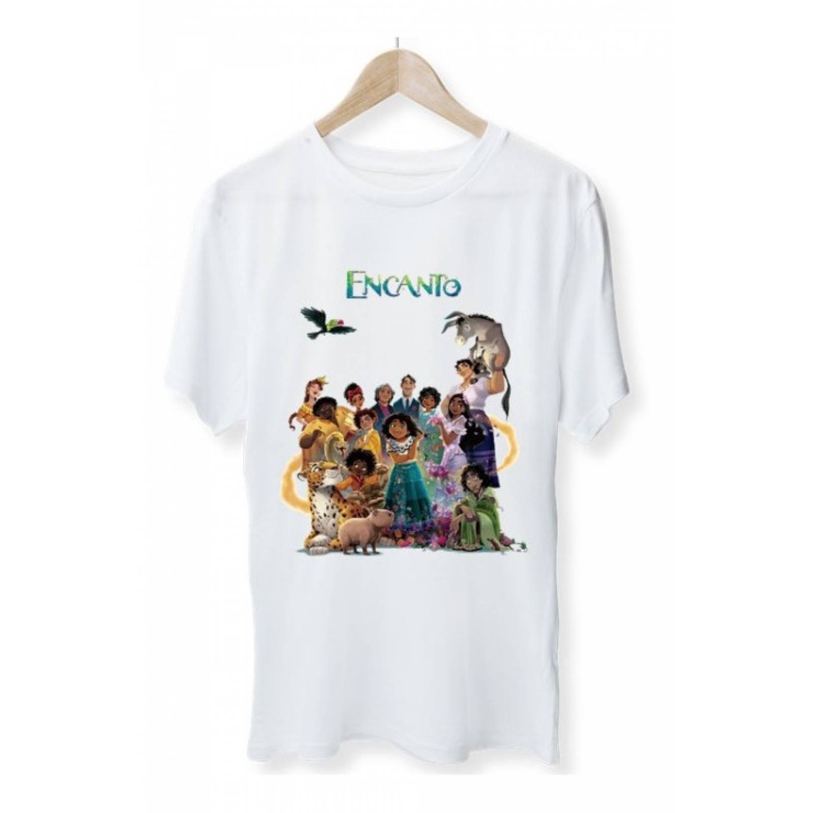 PLAYERA PERSONAJE FRIDA FLORES BLANCA