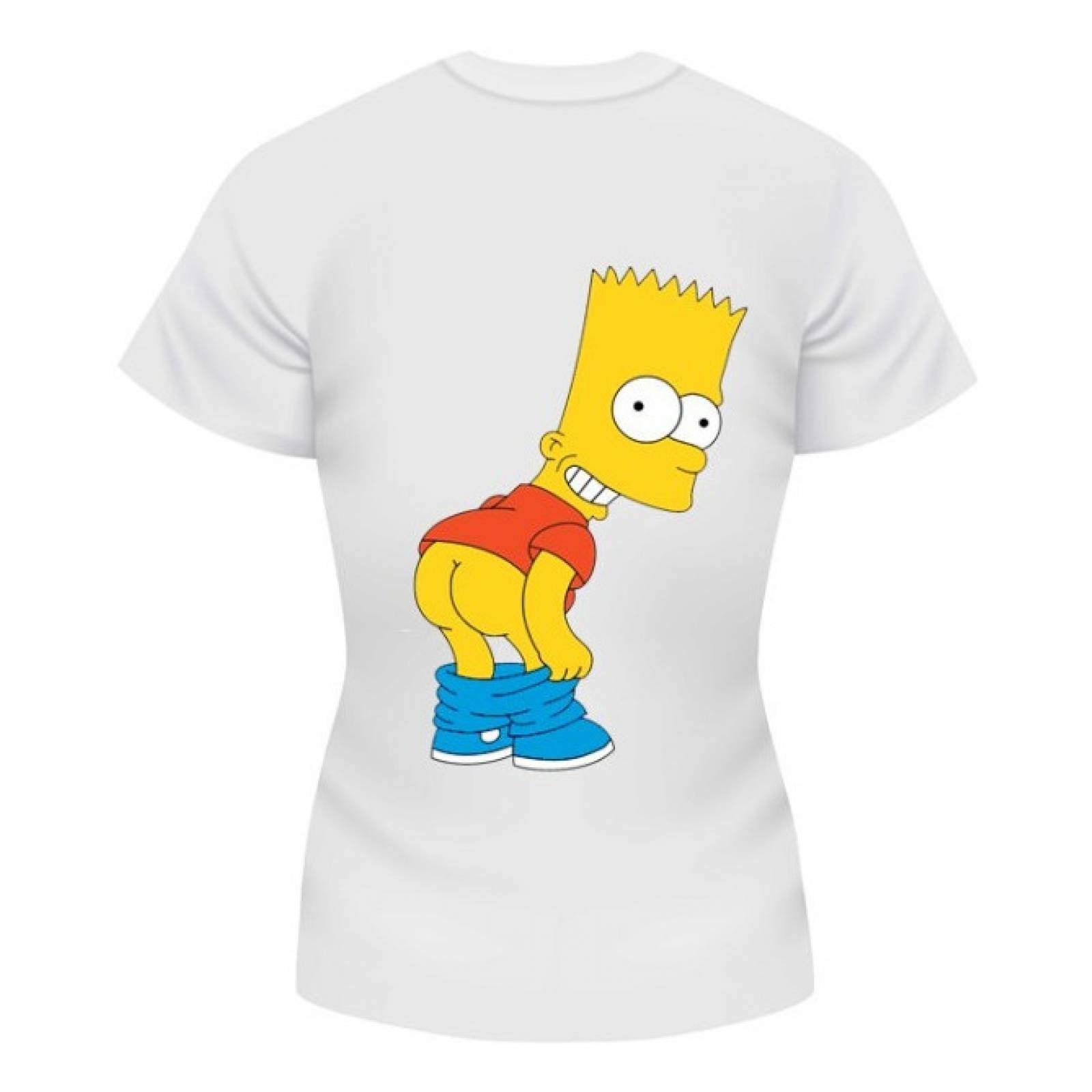 PLAYERA PERSONAJE LOS SIMPSON HOMERO BLANCA