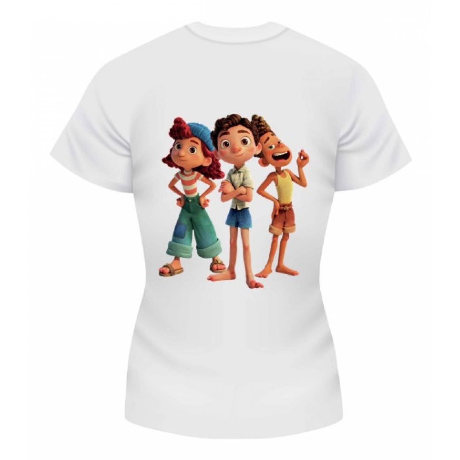 PLAYERA PERSONAJE MARIO LUIGI BLANCA