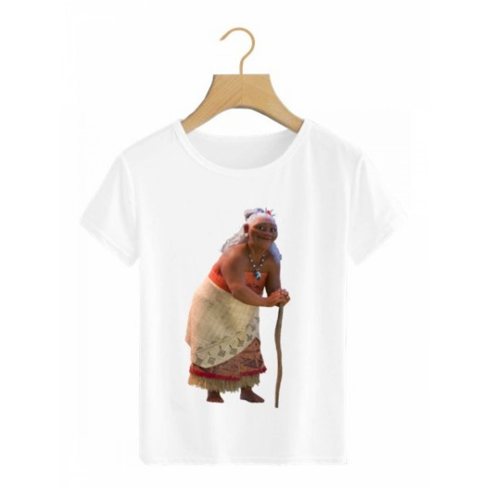 PLAYERA PERSONAJE MOANA TODOS BLANCA