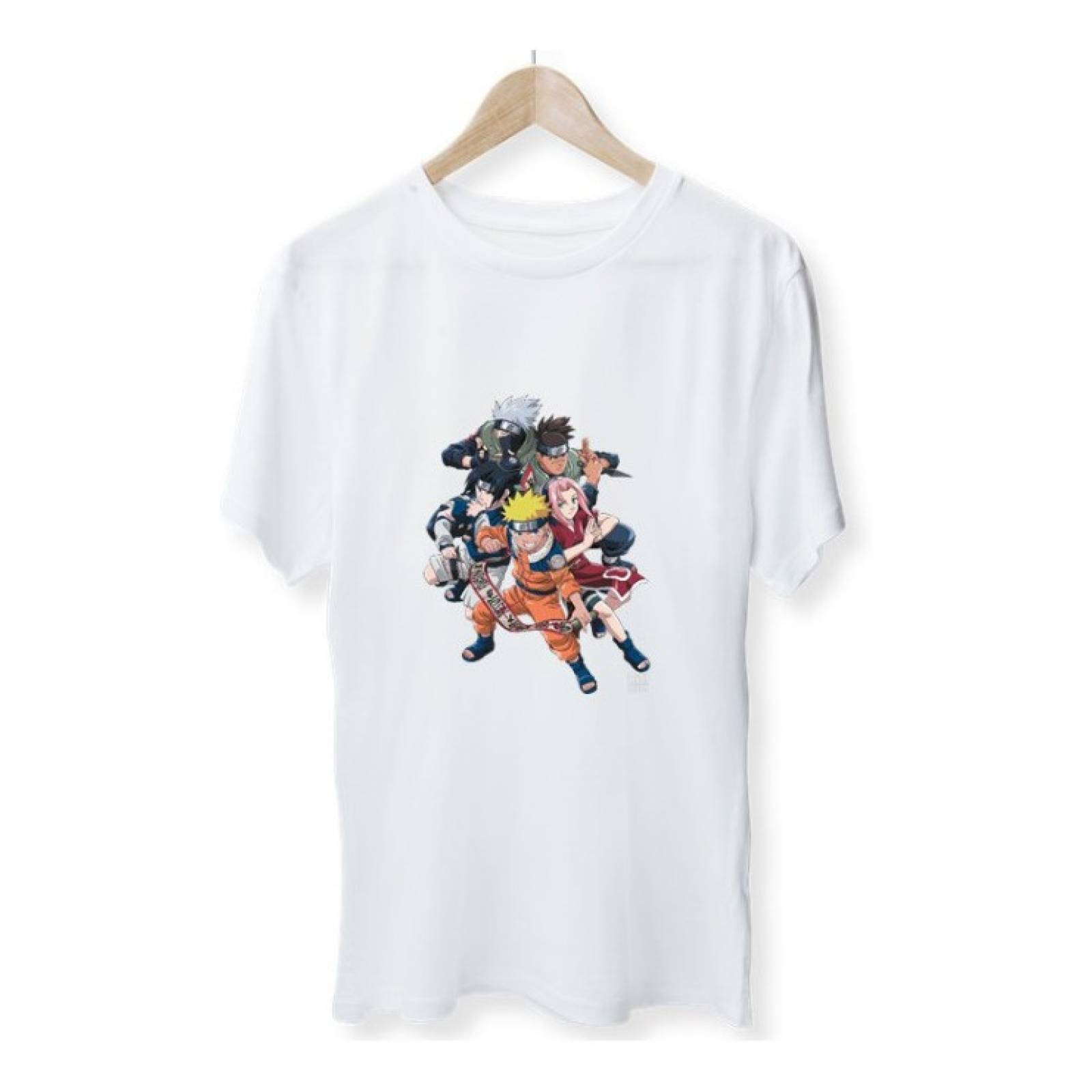 PLAYERA PERSONAJE NARUTO ROJO BLANCA
